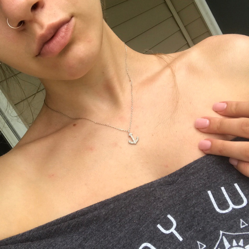 Sterling Silver Anchor Necklace